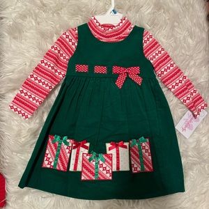 Bonnie Baby Christmas Dress toddler 24M